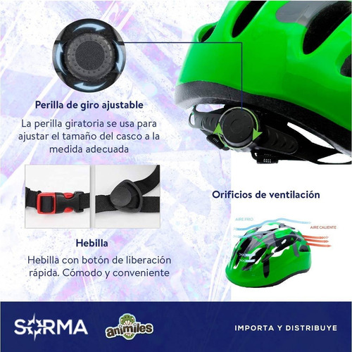 Imagen 7 de 10 de Combo Casco Niños + Monopatín 4 Ruedas C/luz