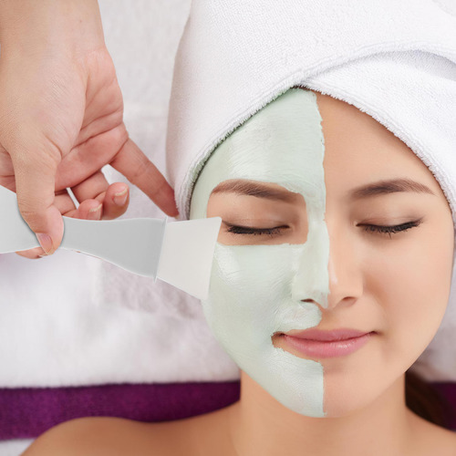 Mascarilla Facial De Silicona Suave De Silicona Con Brocha D