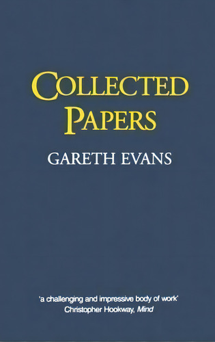 Collected Papers, De Gareth Evans. Editorial Oxford University Press, Tapa Blanda En Inglés