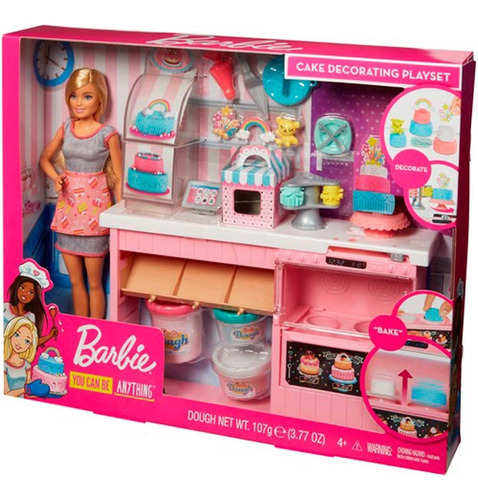 Muñeca Barbie Chef De Pasteles Set Juego Cocina Y Accesorios
