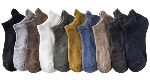 Medias Soquetes Socks De Algodon Premium Pack X5 Clicshop