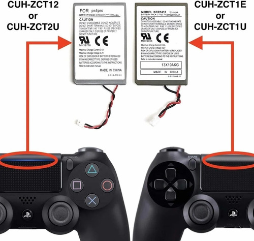 Imagen 6 de 6 de Bateria Joystick Playstation 4 Ps4 + Cable Usb En Blist 436a