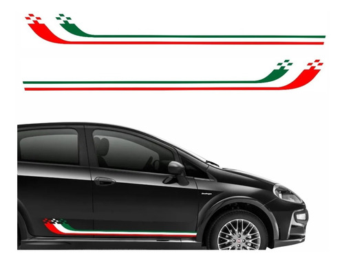 Adesivo Faixa Lateral Fiat Punto Italia Imp302
