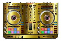 Comprar Adesivo Skin Gold Para Controladora Pioneer Ddj-sr2 E Ddj-rr