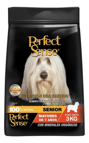 Croqueta Senior +7 Años 3kg Perfect Sense Alimento Perro