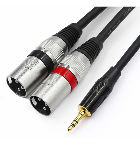 Tisino Cable Estereo Xlr Dual 0.138 In Doble Conector Mini 1