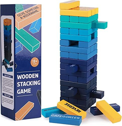 Juego De Mesa Jenga De Colores