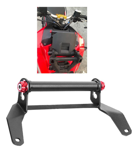 Soporte Para Teléfono Móvil Para Motocicleta, Soporte Rojo