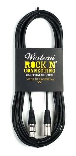 Cable Para Micrófono Western Xlr Hembra Xlr Macho De 3mts