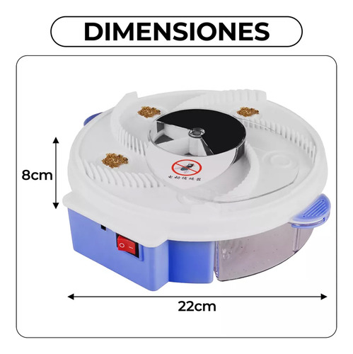 Trampa Atrapa Moscas Automático Portátil Recargable 220v