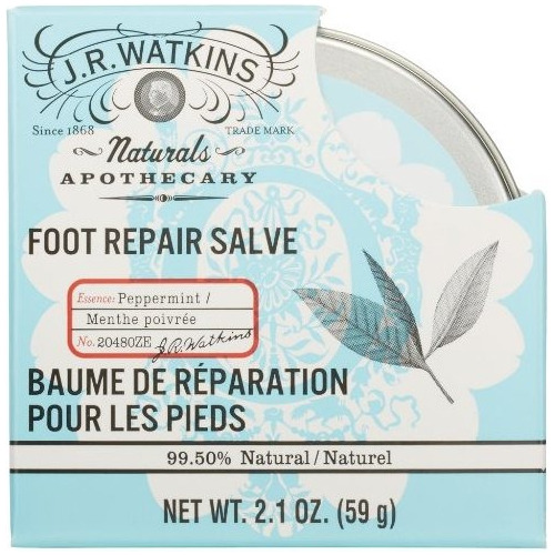 J. R. Watkins Pie Natural Reparación Salve, Menta, 2,1 Onza