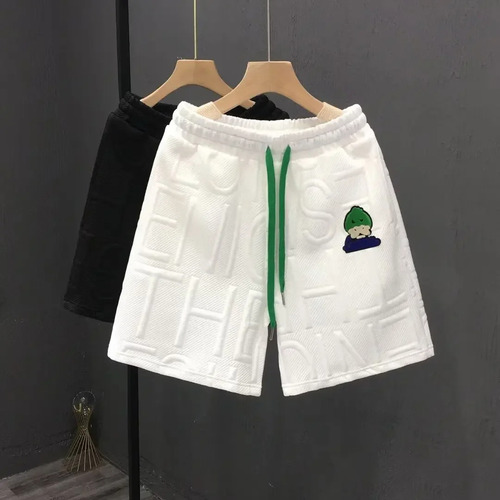 Pantalones Cortos Casuales De Verano A Rayas Para Hombre Con
