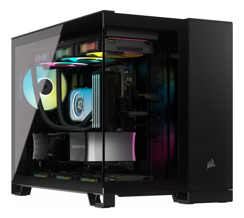 Gabinete Corsair Icue Link 2500x Rgb Micro-tower Negro