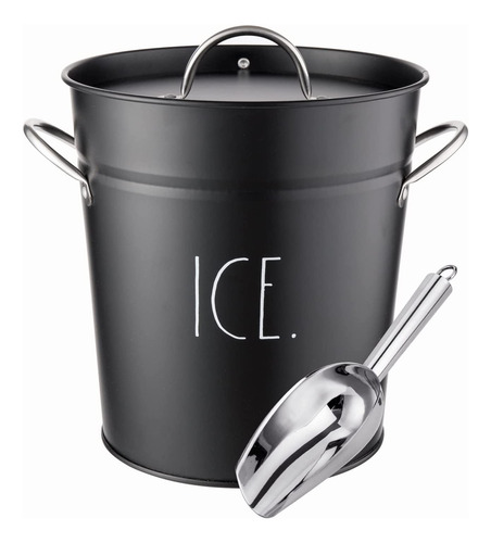 Cubo De Hielo Con Paleta Rae Dunn - Cubo De Acero Inoxidable