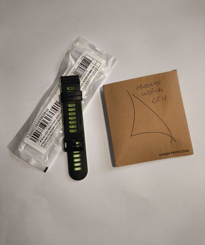 Smartwatch Huawei Watch Gt4 46mm (com Acessórios) Cinza Costura Verde-musgo Verde (Usado)