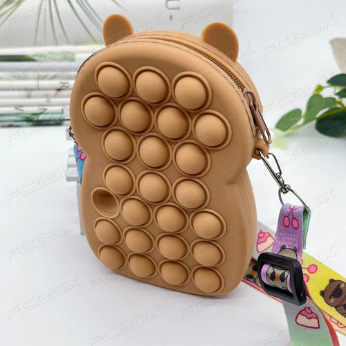 Kit 2 Bolsas De Silicona Capybara - Regalos Para Niña