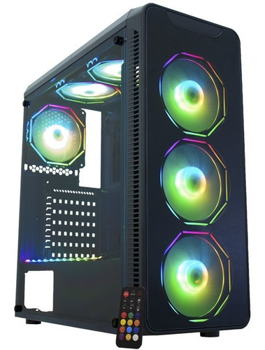 Gabinete Gamer Infinity Polygon Led Rgb Kmex Cg-08g8