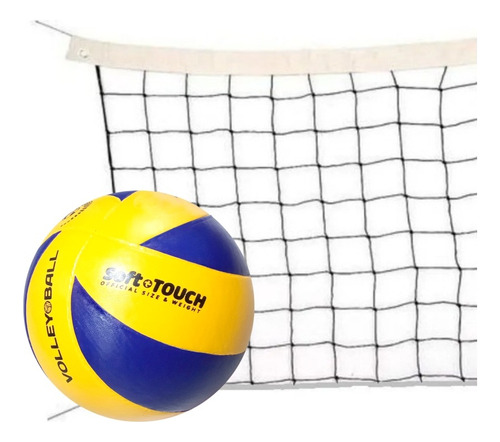 Pelota Voley Balon Voleyball Vulcanizada + Red 9mts 