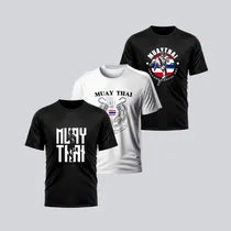 Comprar Kit 3 Camisetas Dryfit Camisa Train Luta Muay Thai Tailândia