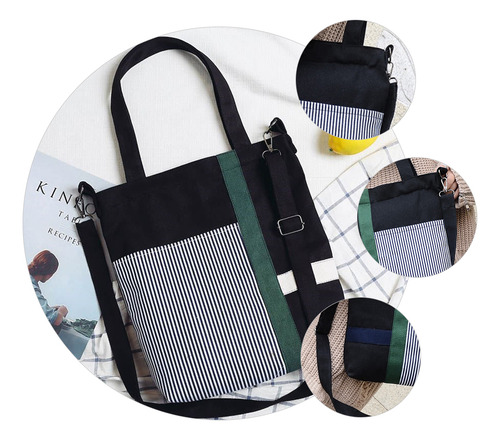 Bandolera Bolsa Diagonal De Lona