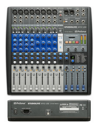 Mixer Audio Digital Presonus Ar12 Ultima Unidad 14 Canales
