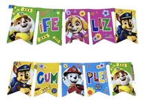 Comprar Banderín Feliz Cumpleaños - Paw Patrol - Patrulla Canina