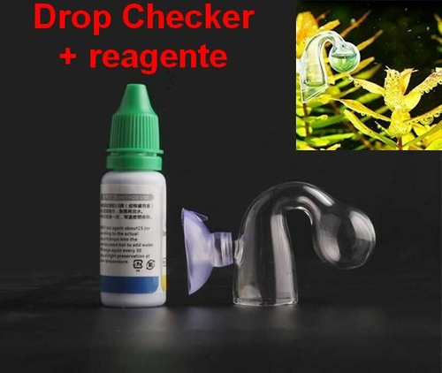 Drop Checker Vidro + Solução Indicadora De Co2