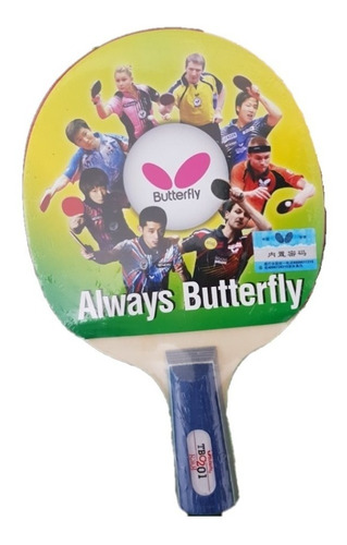 Raqueta Butterfly Tbc 201 Agarre Chino Ping Ping Pong 2019