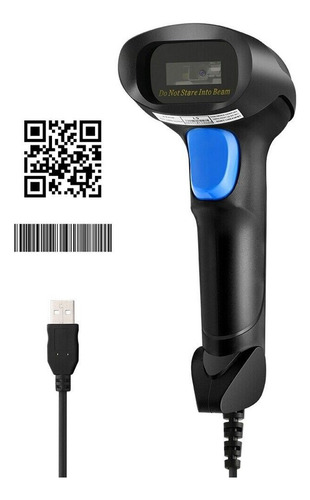 Escáner De Código De Barras Con Cable 1d Qr 2d Portátil Usb