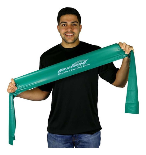  Go Band Theraband Largas Color Verde X Unidad