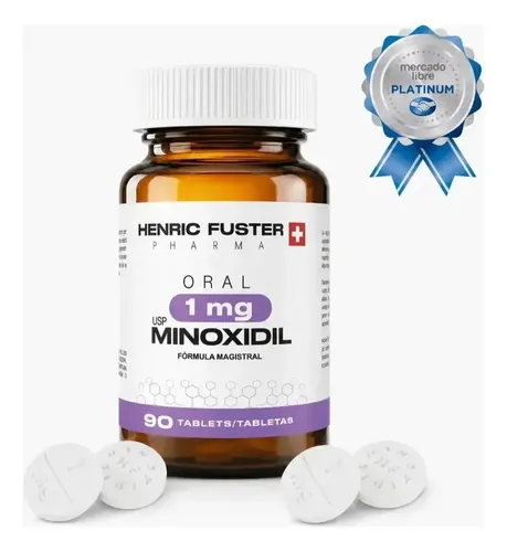 Original Minoxidil Henric Fuster 1mg Mujer 90 Tabletas