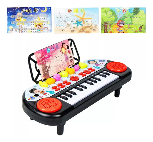 Piano Portátil Electrónico 24 Teclas Portátiles Para Niños