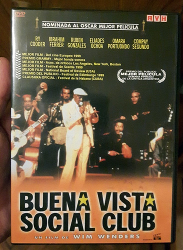 Buena Vista Social Club Film Wim Wenders Inmaculado Dvd Orig