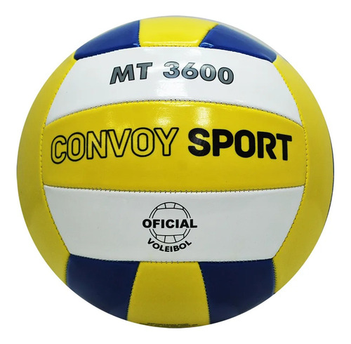 Bola De Voleibol Convoy Sport Mt3600 Cor Amarela/ Azul E Branca