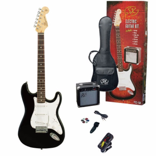 Pack Guitarra  Sx- Guitarra Strato+ Ampli 10w+ Accesorios