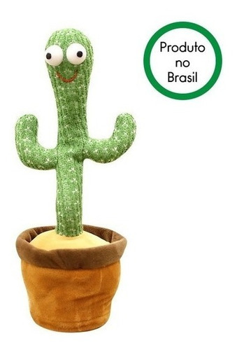 Cacto Dançante E Falante Toca Música Repete A Fala Usb Brinquedo Voz