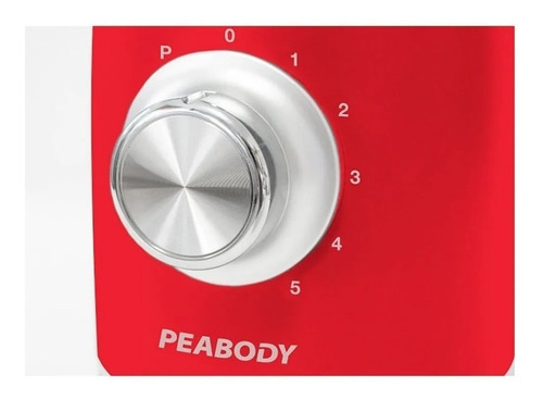 Licuadora Peabody PE-LN800 1.5 L roja con jarra de vidrio 220V