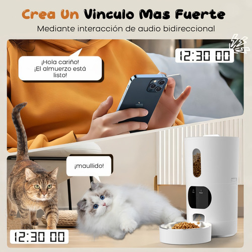 Comedero Automático Para Mascotas 4l, 5g, Wi-fi