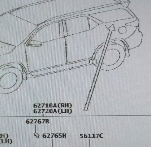 Vidrio Quarter Toyota Fortuner Dubai 2017 2018 Original