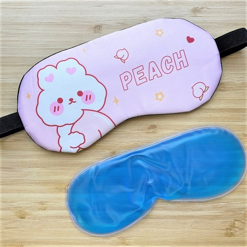 Imagen 4 de 8 de Antifaz Relajante Kawaii Mascara Gel Para Dormir Viaje