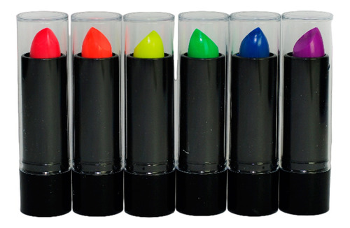 Kit X3 Lápiz Labial Neon Glow