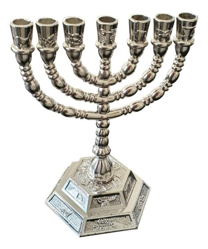 Menorah/candelabro Bethlehem Gifts Plata