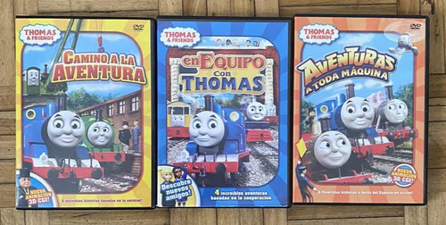 Lote De 3 Dvds De Thomas Y Sus Amigos