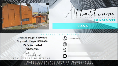 Casa En Venta, San Andres Totoltepec Ll Tlalpan, En Remate...!!