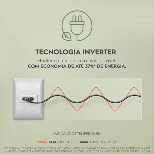 Geladeira Electrolux 590l Im8s Inverter Frost Free Inox 127v