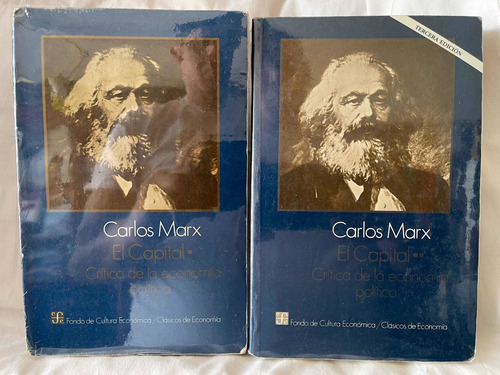 Carl Marx El Capital Dos Tomos Fondo De Cultura Economica