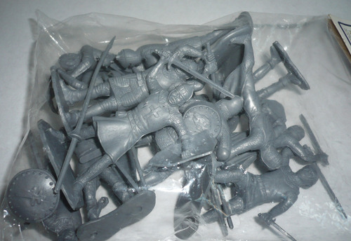 Set De Soldado Medieval Cruzadas - Muñeco De Juguete Vintage