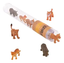 Comprar Set De 08 Mini Animales Salvajes Bebé En Tubo