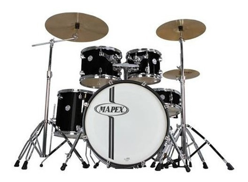 Bateria Mapex 5 Cuerpos Horizon Hx5045jdk Sin Fierros/platos Color Negro