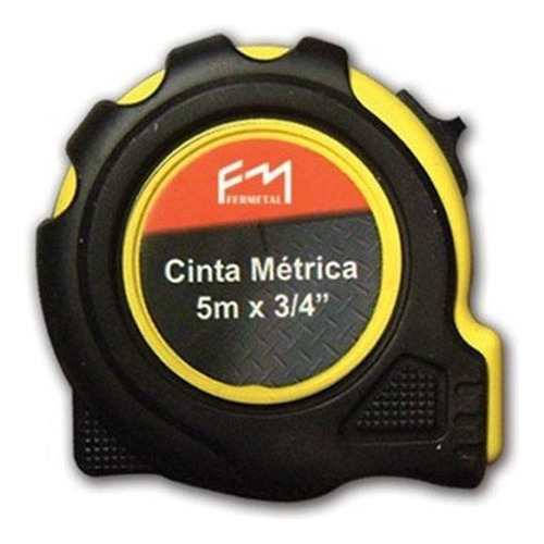 Cinta Metrica De 5 M X 3/4  Estuche De Goma Fermetal